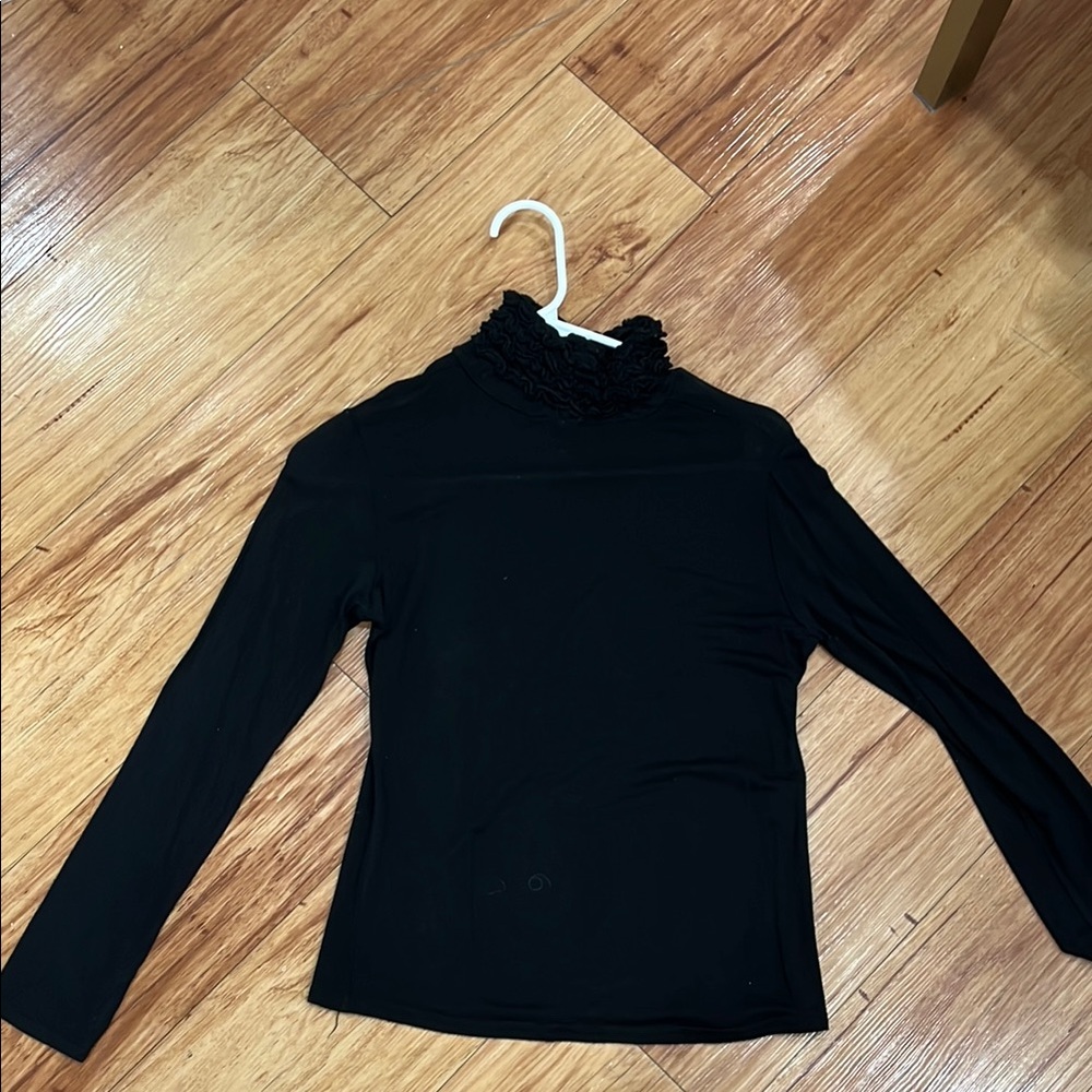 Elegant Black Long Sleeve Top